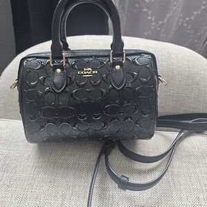 Coach Black Embossed Women's Bag